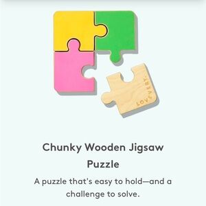 Lovevery Chunky Wooden Jigsaw Puzzle from The Companion Play Kit